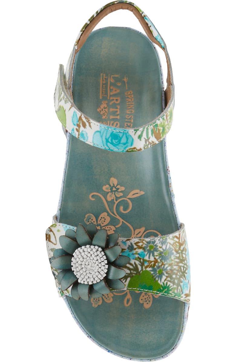 L'Artiste by Spring Step Gladystee Sandal, Alternate, color, Teal Multi