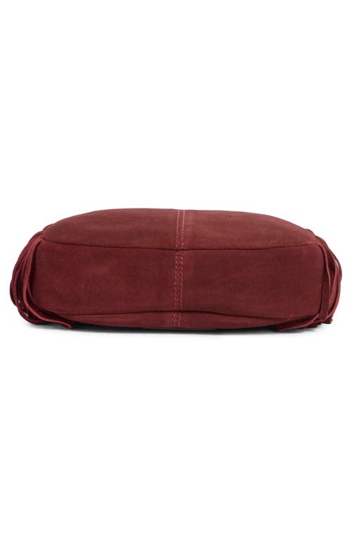 Lucky Brand Bran Nyra Small Fringe Crossbody Bag In Red