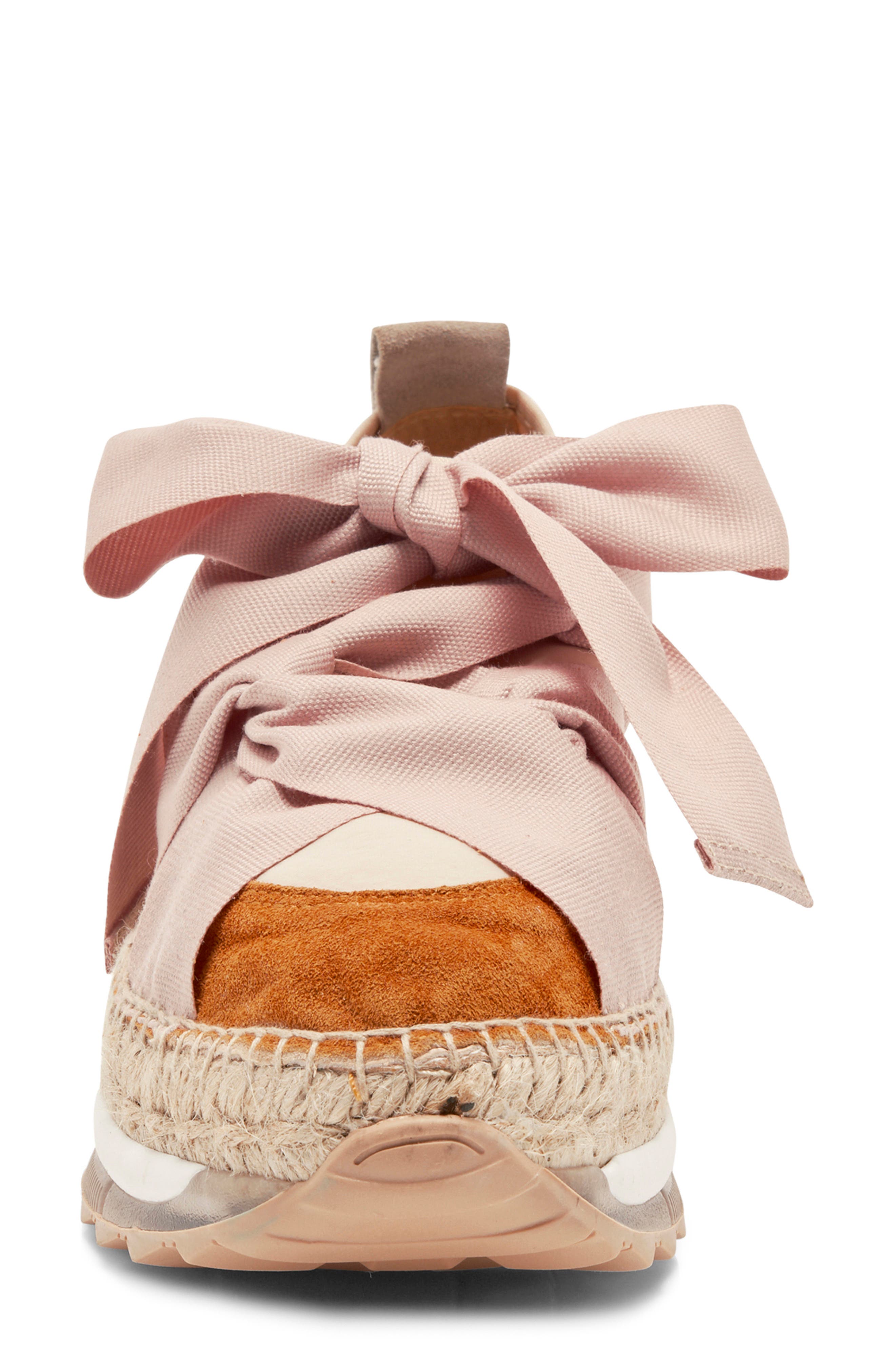 Free People Chapmin Espadrille Sneaker, Alternate, color, Pearl Blush Combo