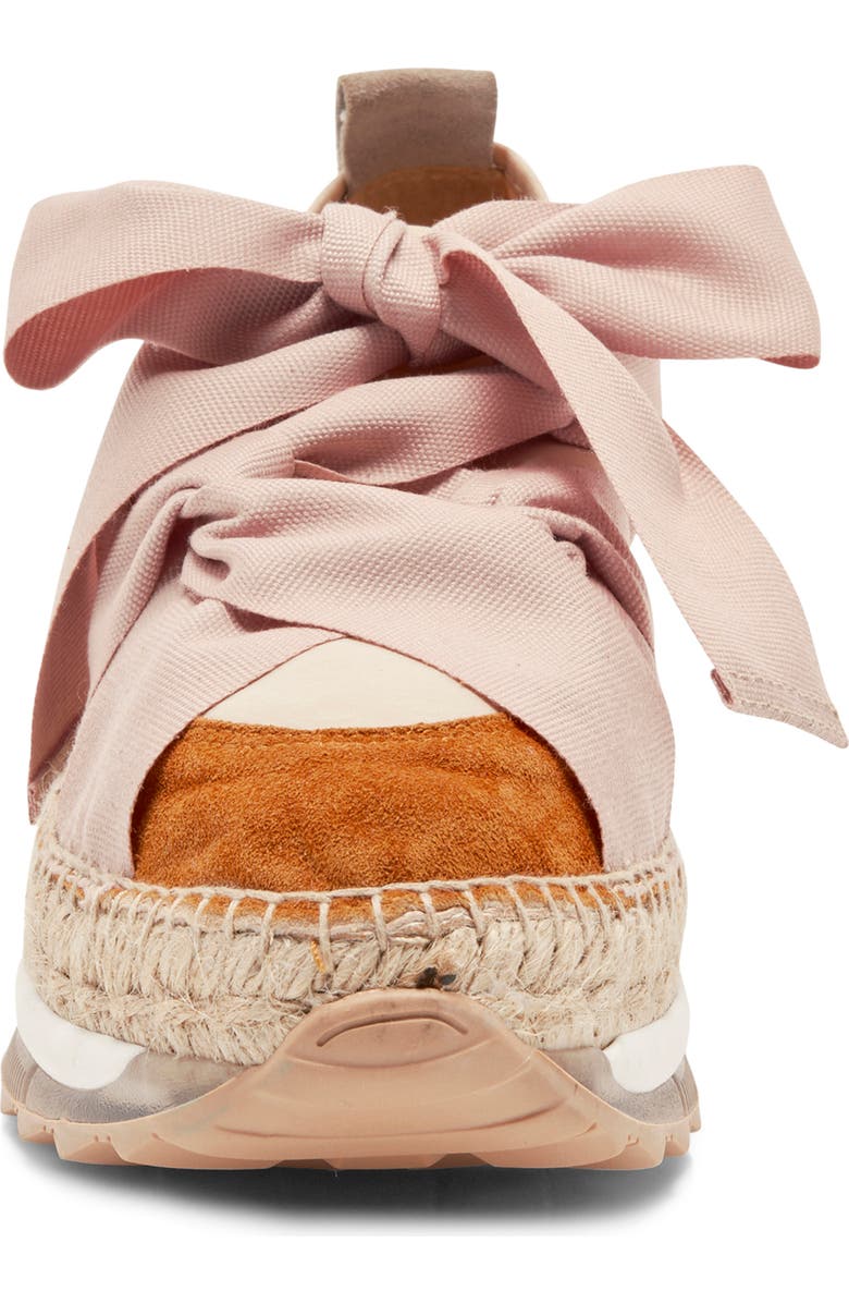 Free People Chapmin Espadrille Sneaker, Alternate, color, Pearl Blush Combo