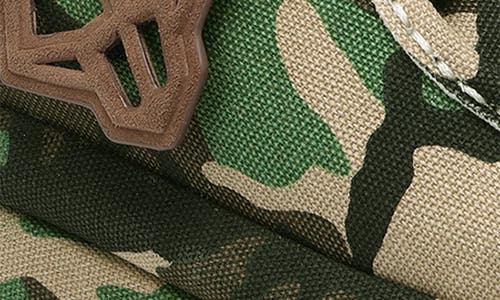 Shop Naked Wolfe Blizzard Genuine Shearling Platform Clog In Green Camo-canvas
