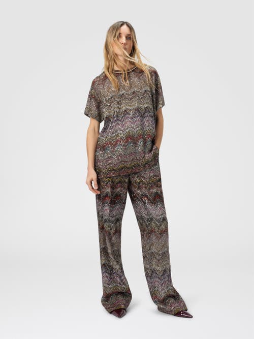 Missoni Caperdoni Short Sleeve T-shirt With Sequin In Multi