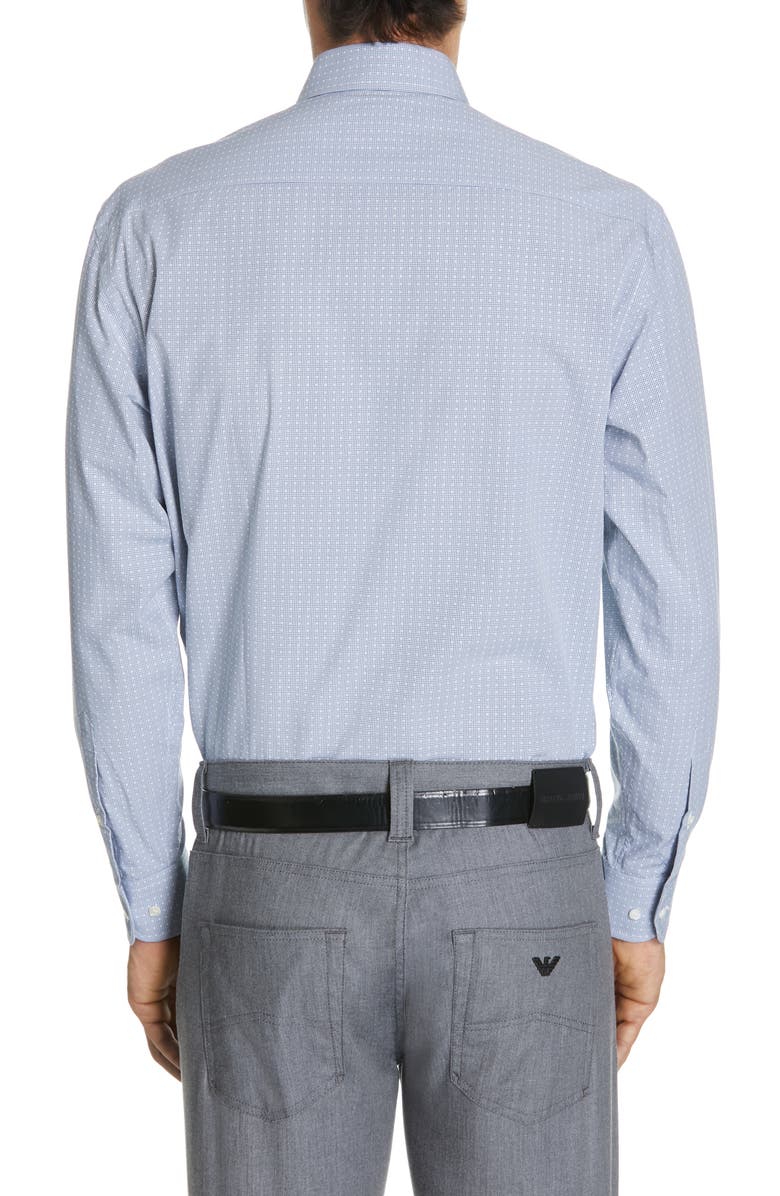 Emporio Armani Modern Fit Check Dress Shirt, Alternate, color,