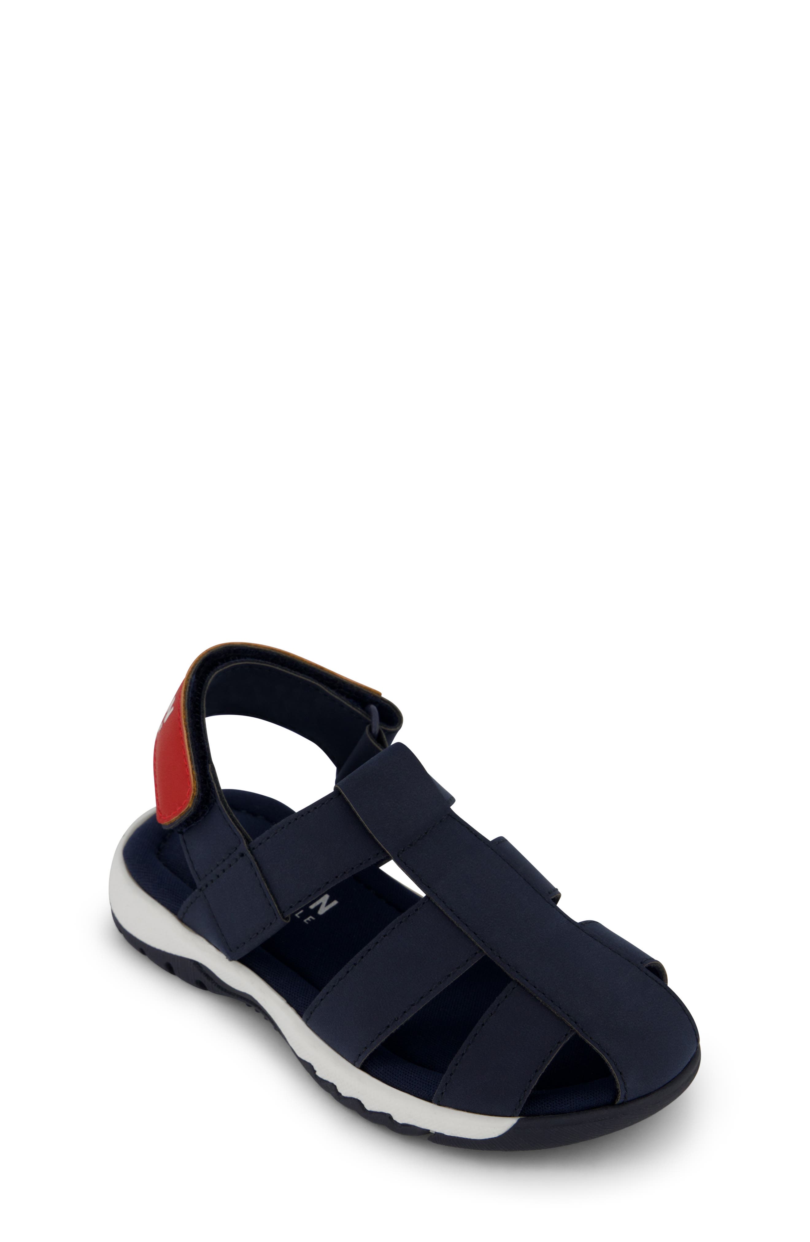 Kenneth Cole Kids' Benjamin Casey Fisherman Sandal, Main, color, Navy