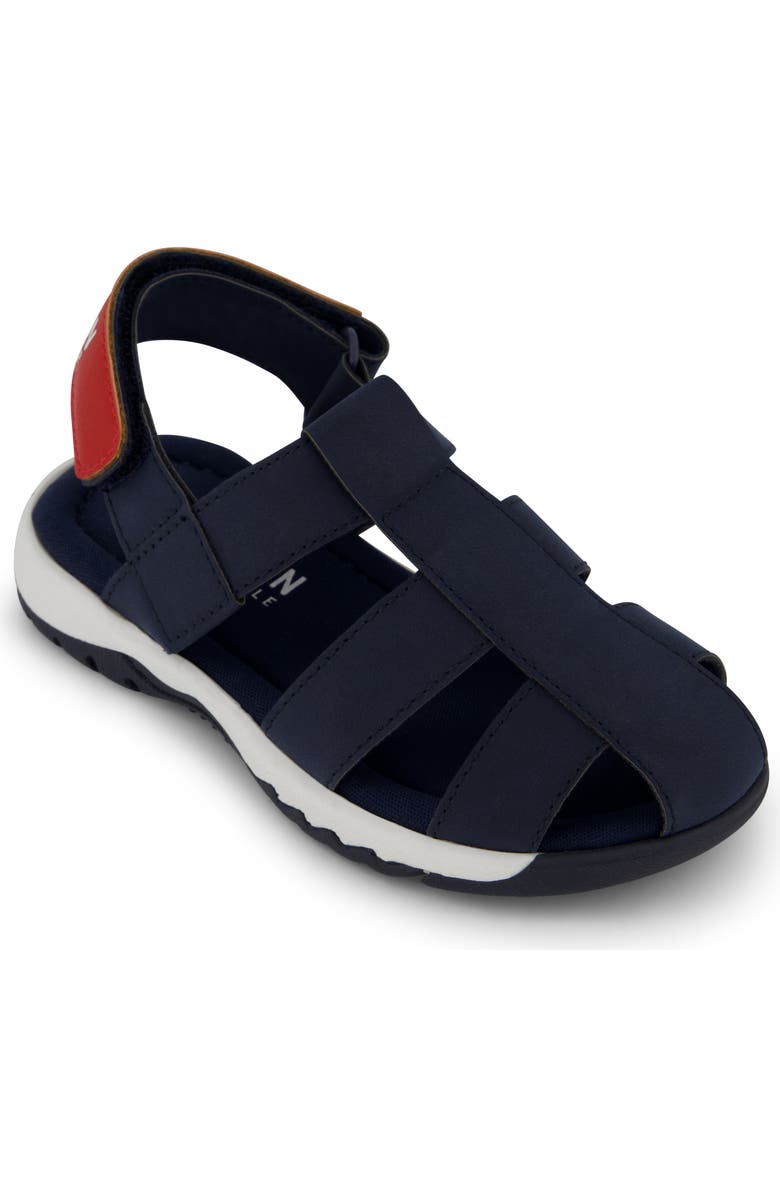 Kenneth Cole Kids' Benjamin Casey Fisherman Sandal, Main, color, Navy
