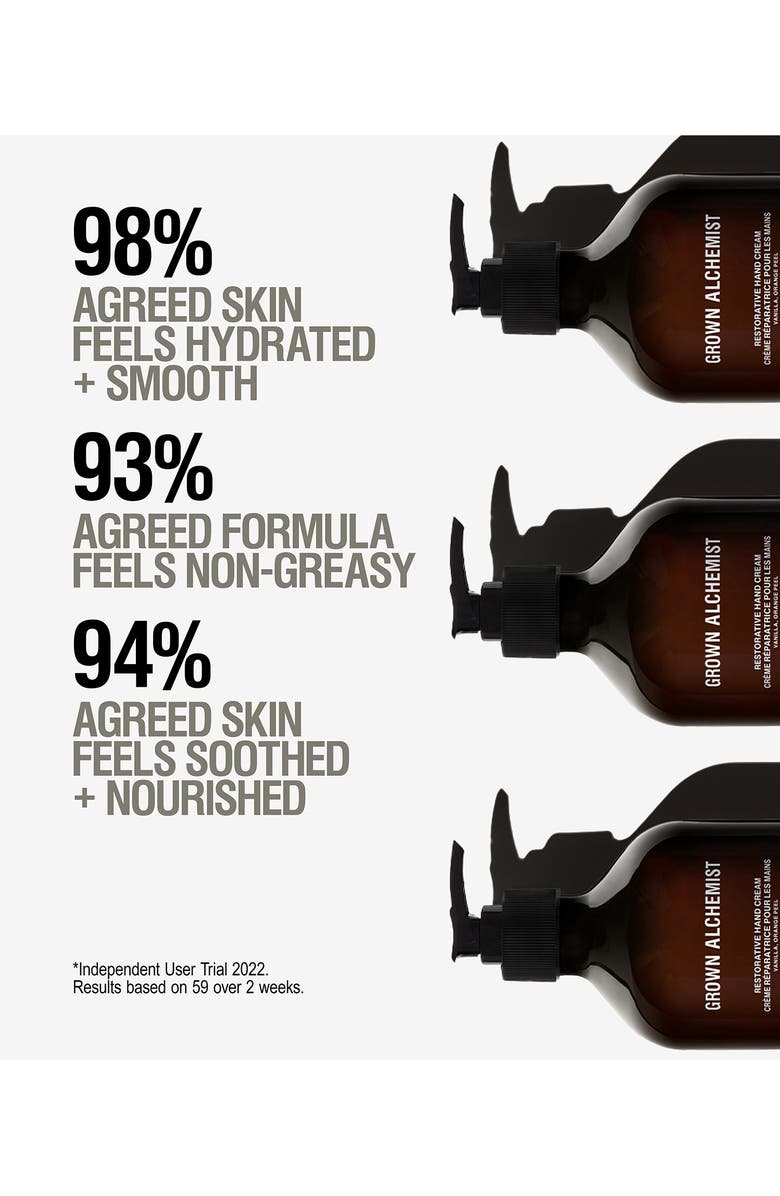 GROWN ALCHEMIST Restorative Hand Cream with Vanilla & Orange Peel, Alternate, color, 