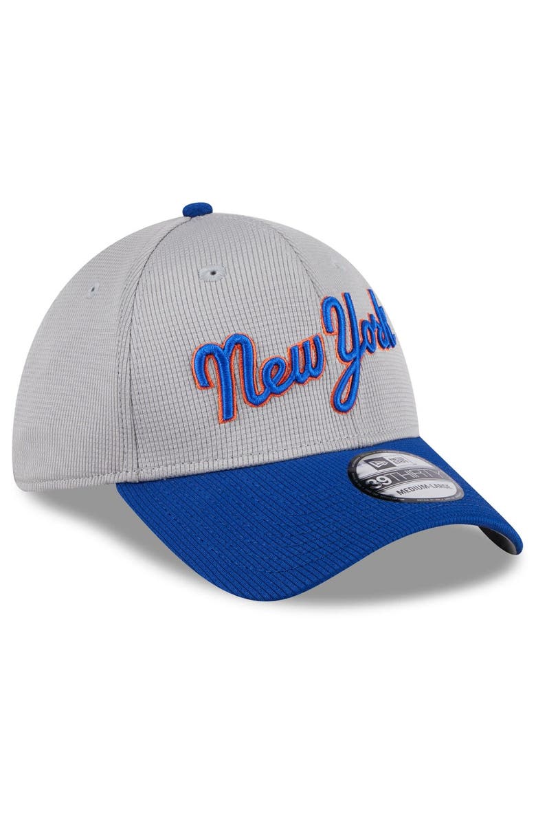 New Era Men's New Era  Gray New York Mets 2024 Batting Practice 39THIRTY Flex Hat, Alternate, color, 