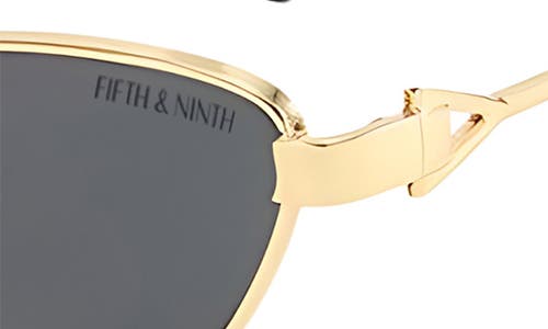 Fifth & Ninth Jasmine 58mm Polarized Cat Eye Sunglasses In Gold