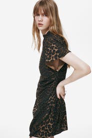H&M Draped Turtleneck Dress