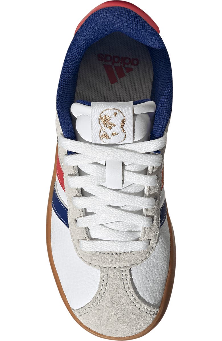 adidas Kids' VL Court 3.0 Sneaker, Alternate, color, White/ Pure Ruby/ Ink