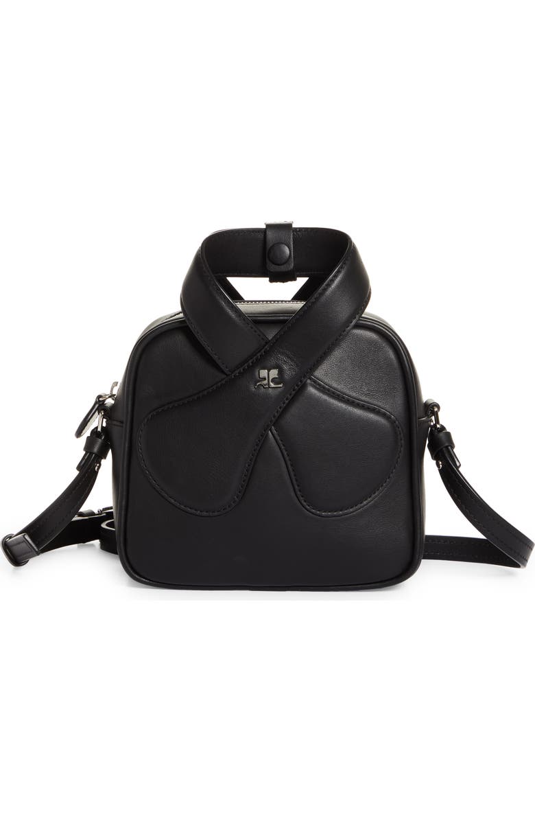 Courrèges Leather Loop Top Handle Bag, Main, color,
