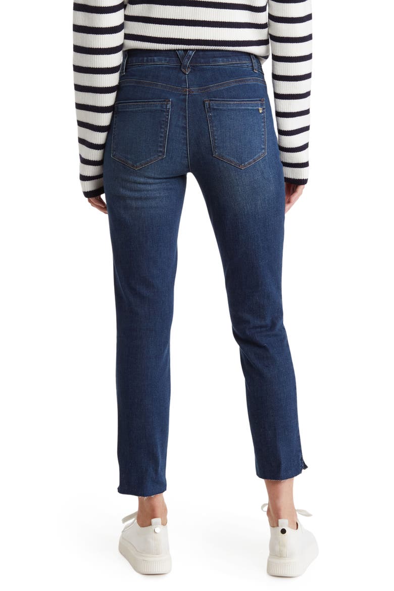 Logan 'Ab'Solution Raw Hem Skinny Straight Jeans, Alternate, color, BLUE