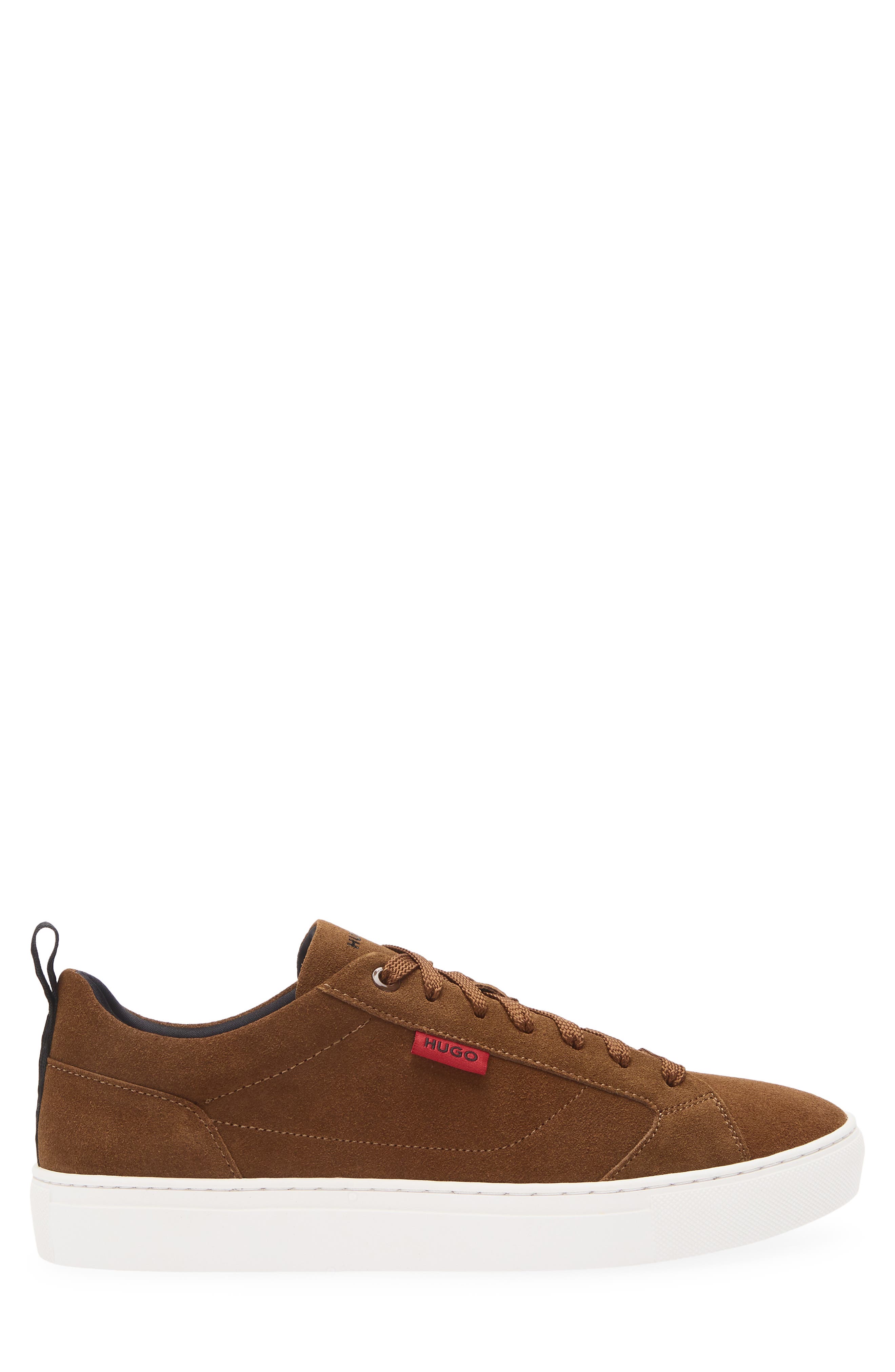 BOSS Morrie Tennis Sneaker, Alternate, color, Medium Brown
