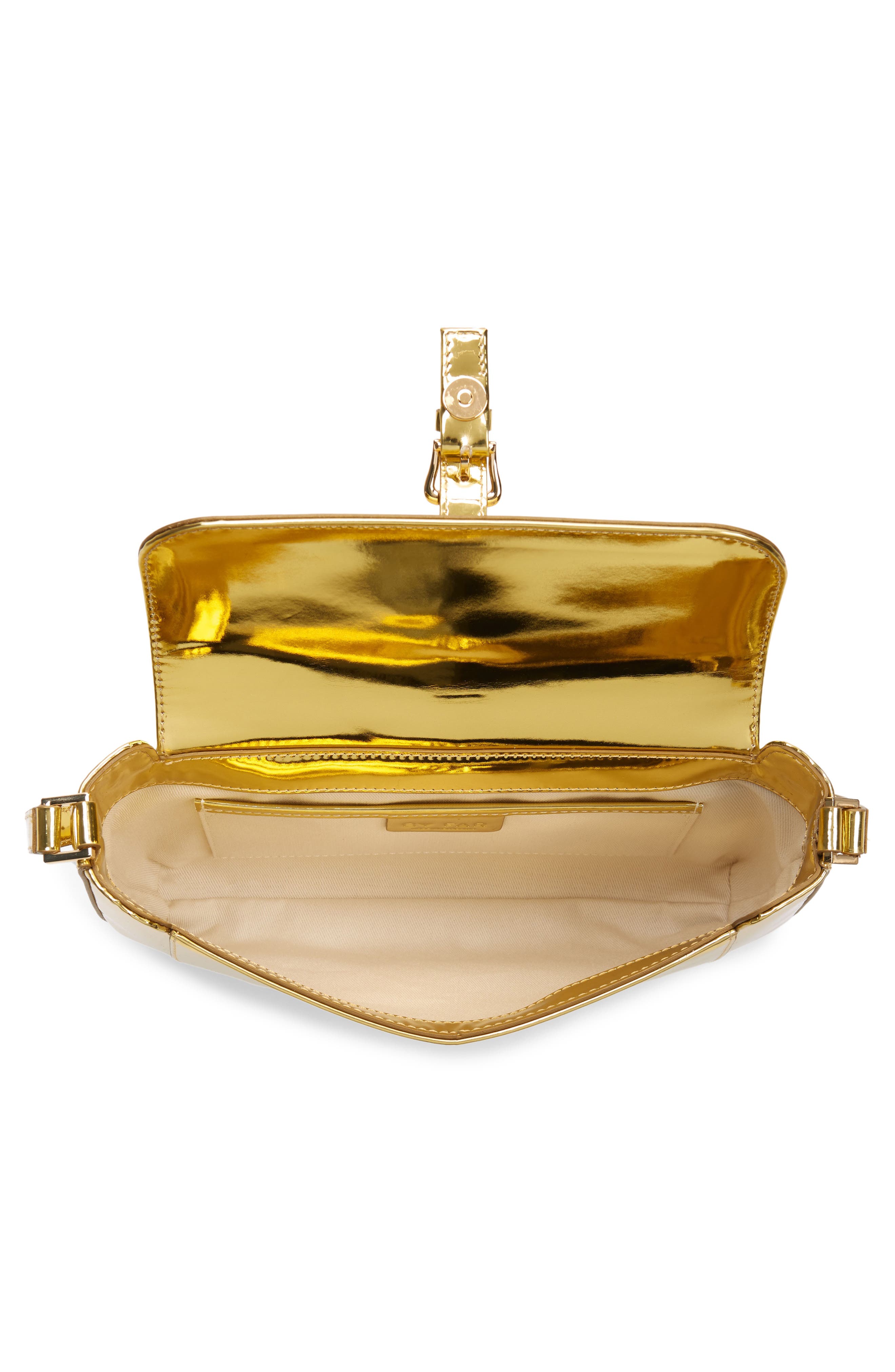 By Far Miranda Faux Leather Baguette Shoulder Bag, Alternate, color, 