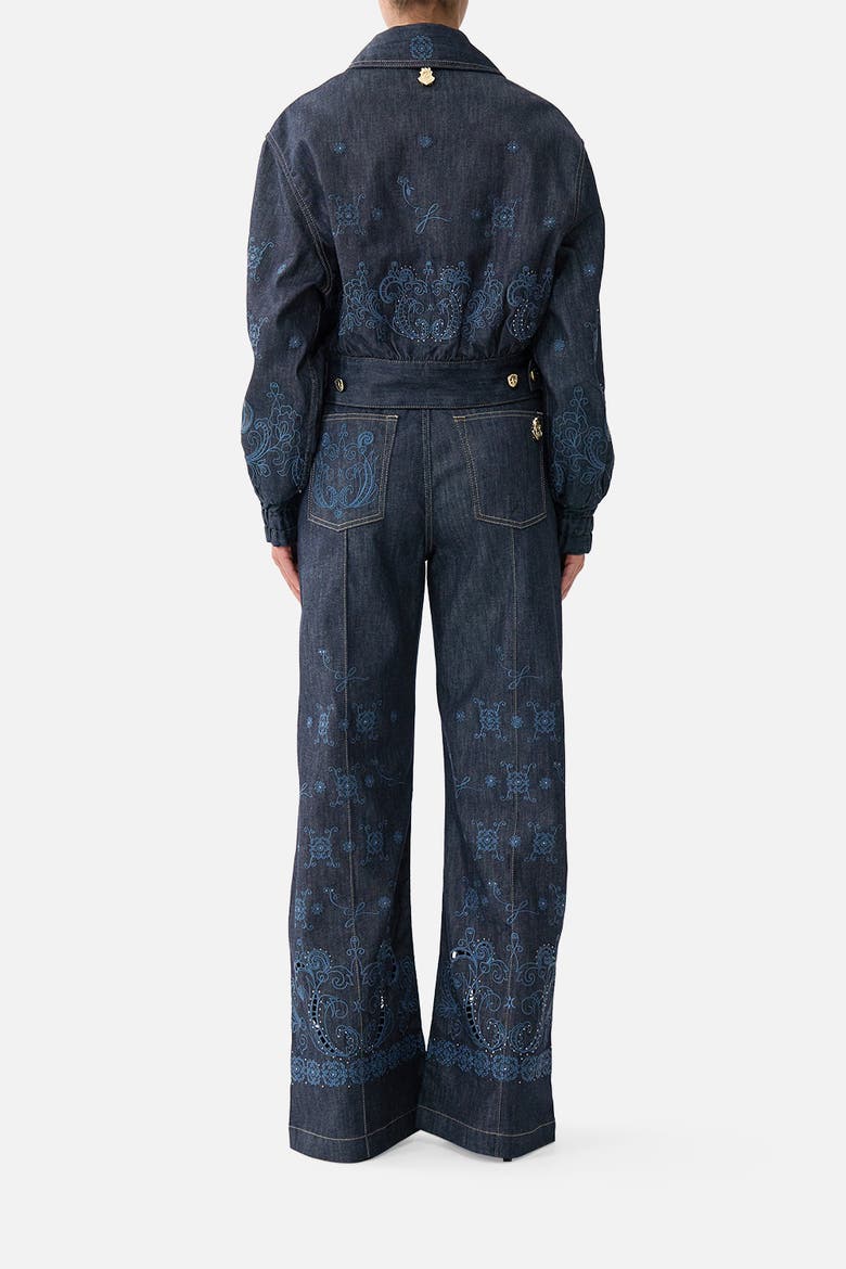 Bomber Jacket With Pocket Details, Alternate, color, Denim