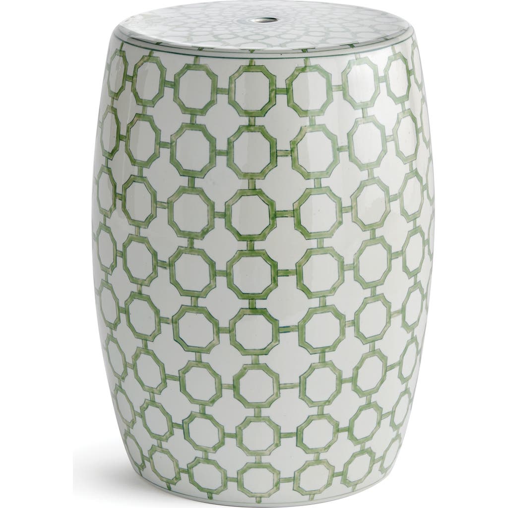 Napa Home & Garden Imperial Link Accent Stool Chair In Green
