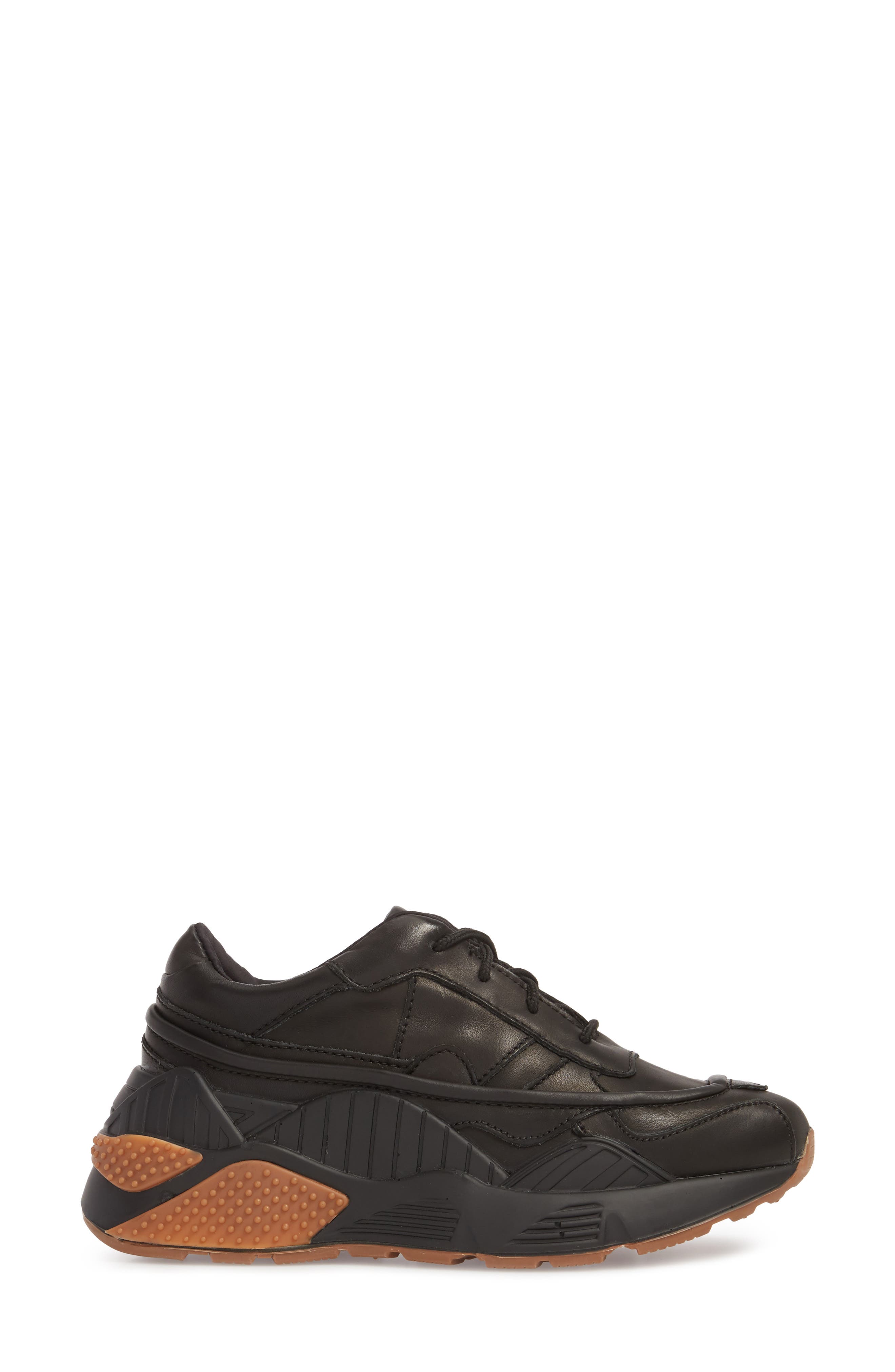 HMDI Platform Sneaker, Alternate, color, BLACK/ BLACK HONEY
