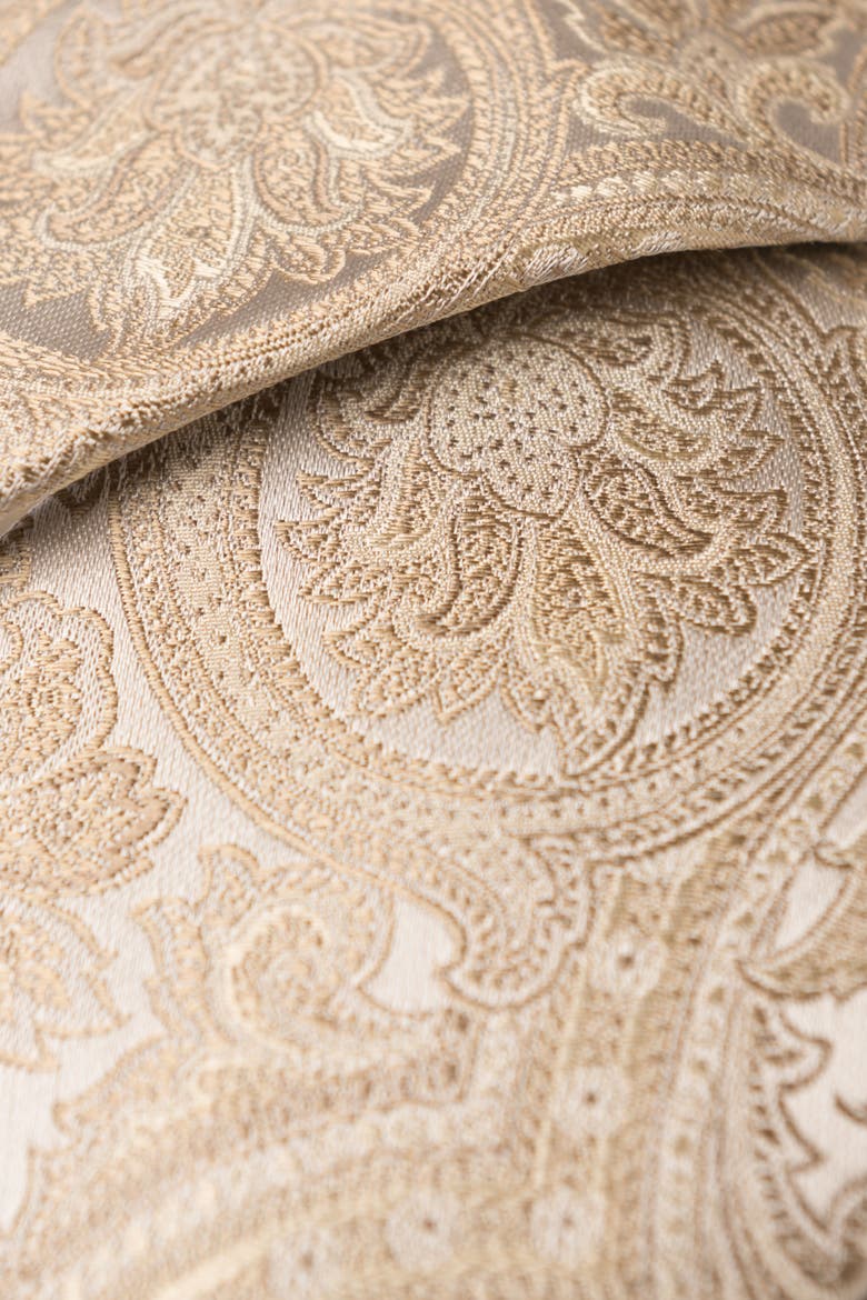 Montecarlo - Extra Long Silk Jacquard Tie for Men, Alternate, color, Champagne