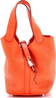 Pre-Owned Hermes Picotin Lock Bag Clemence PM