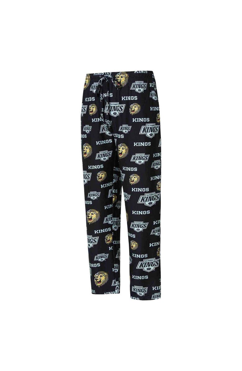 CONCEPTS SPORT Men's Concepts Sport Black Los Angeles Kings All Over Print Knit Pants, Alternate, color, Black