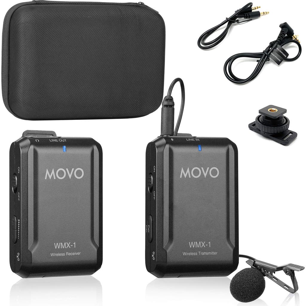 MOVO WMX-1 2.4GHz Wireless Lavalier Microphone System Compatible with Cameras and Smartphones in Black at Nordstrom