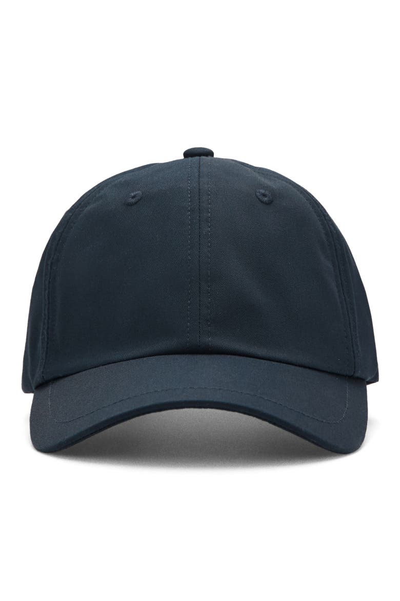 Solid Cotton Baseball Cap, Main, color, NAVY