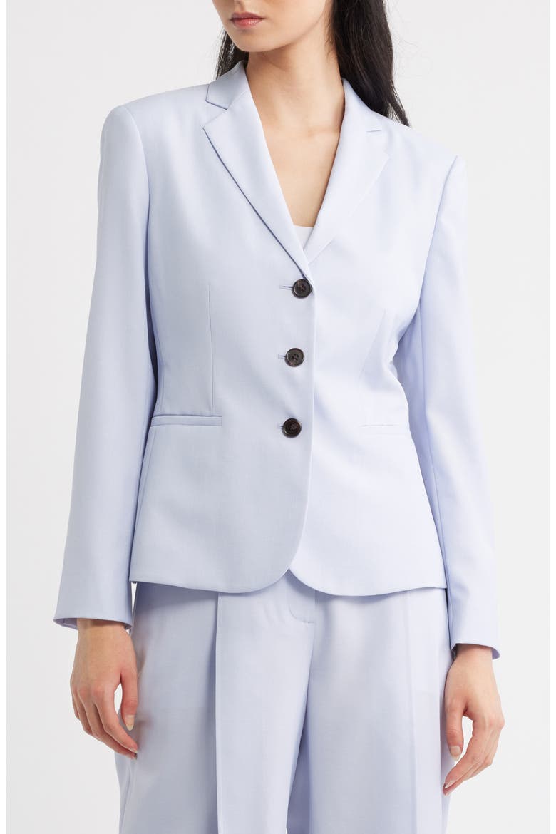 Shrunken Three-Button Jacket, Alternate, color, CORNFLOWER - G2M