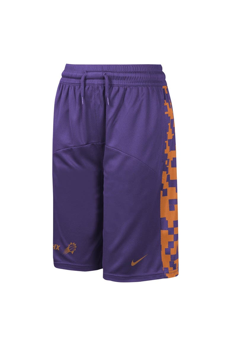 Youth Nike Purple Phoenix Suns Courtside Starting Five Team Shorts, Alternate, color, Purple