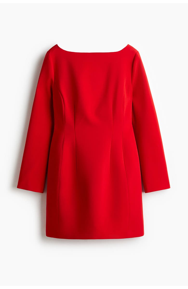 H&M Hourglass Dress, Main, color, Red