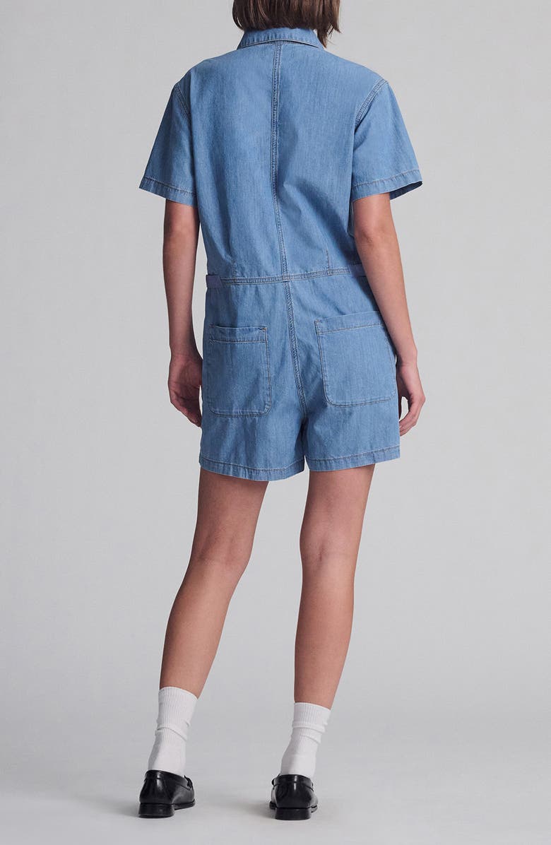 Mavi Jeans Noreen Denim Romper, Alternate, color, Mid Vintage Light Denim