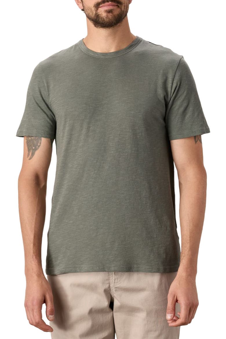 Organic Cotton Featherweight Slub Crew Tee, Main, color, Castor Grey