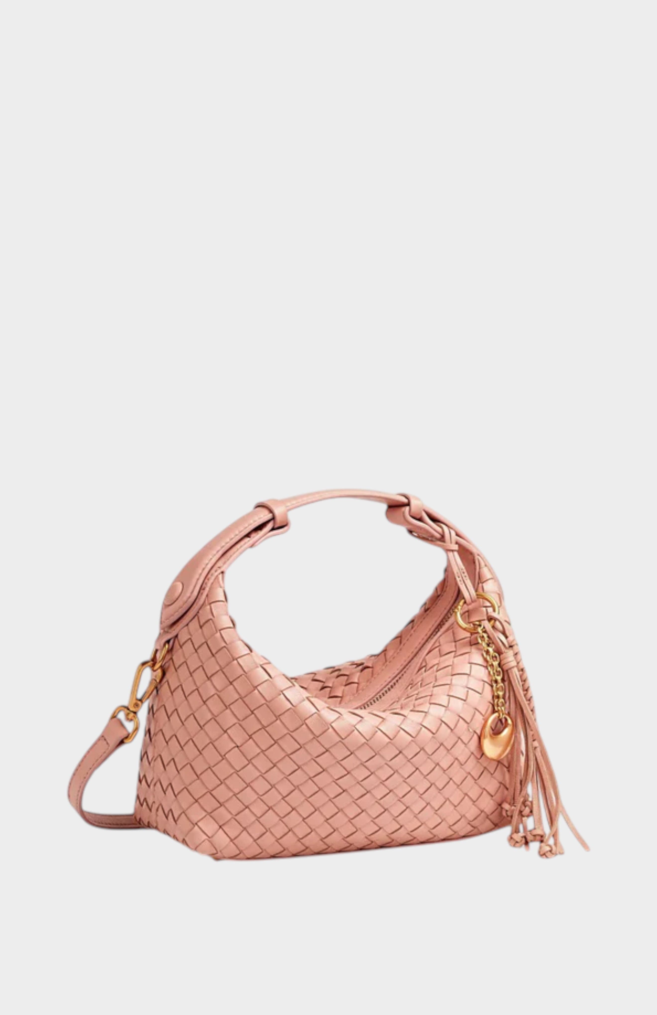 Camilla Woven Genuine Shoulder Bag, Alternate, color, Sakula pink