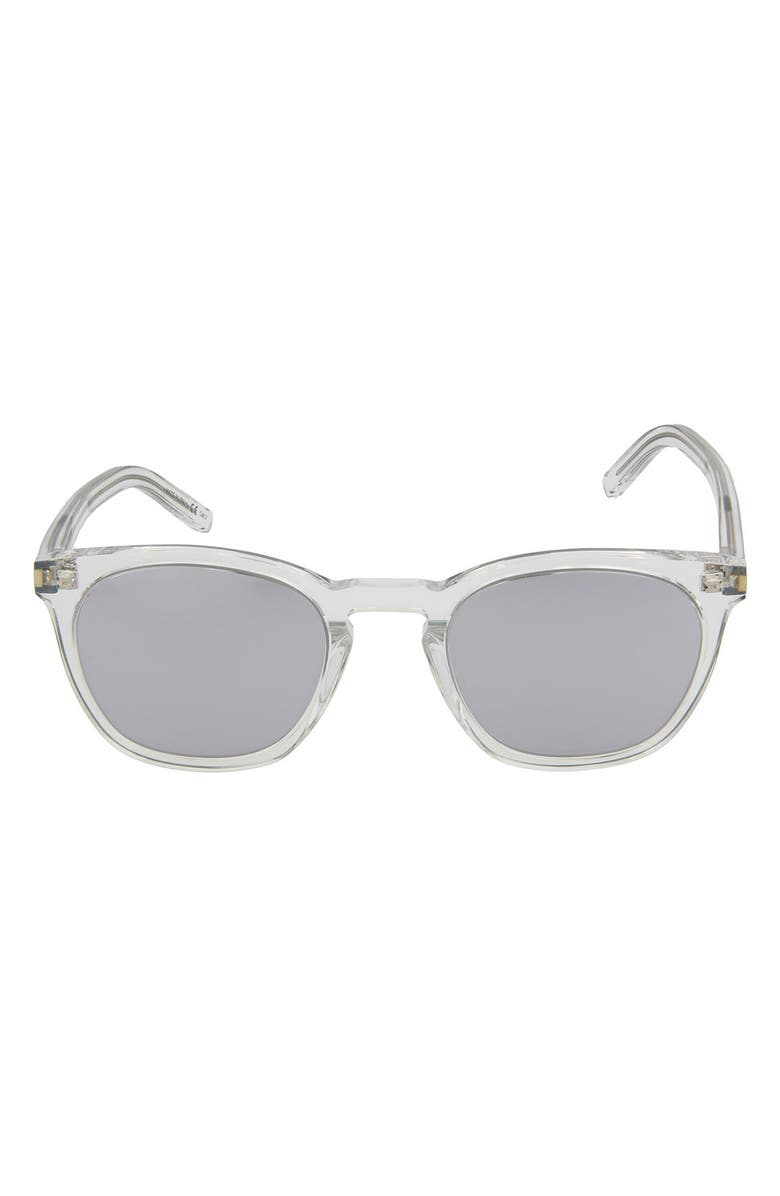 Saint Laurent 50mm Square Sunglasses, Main, color,