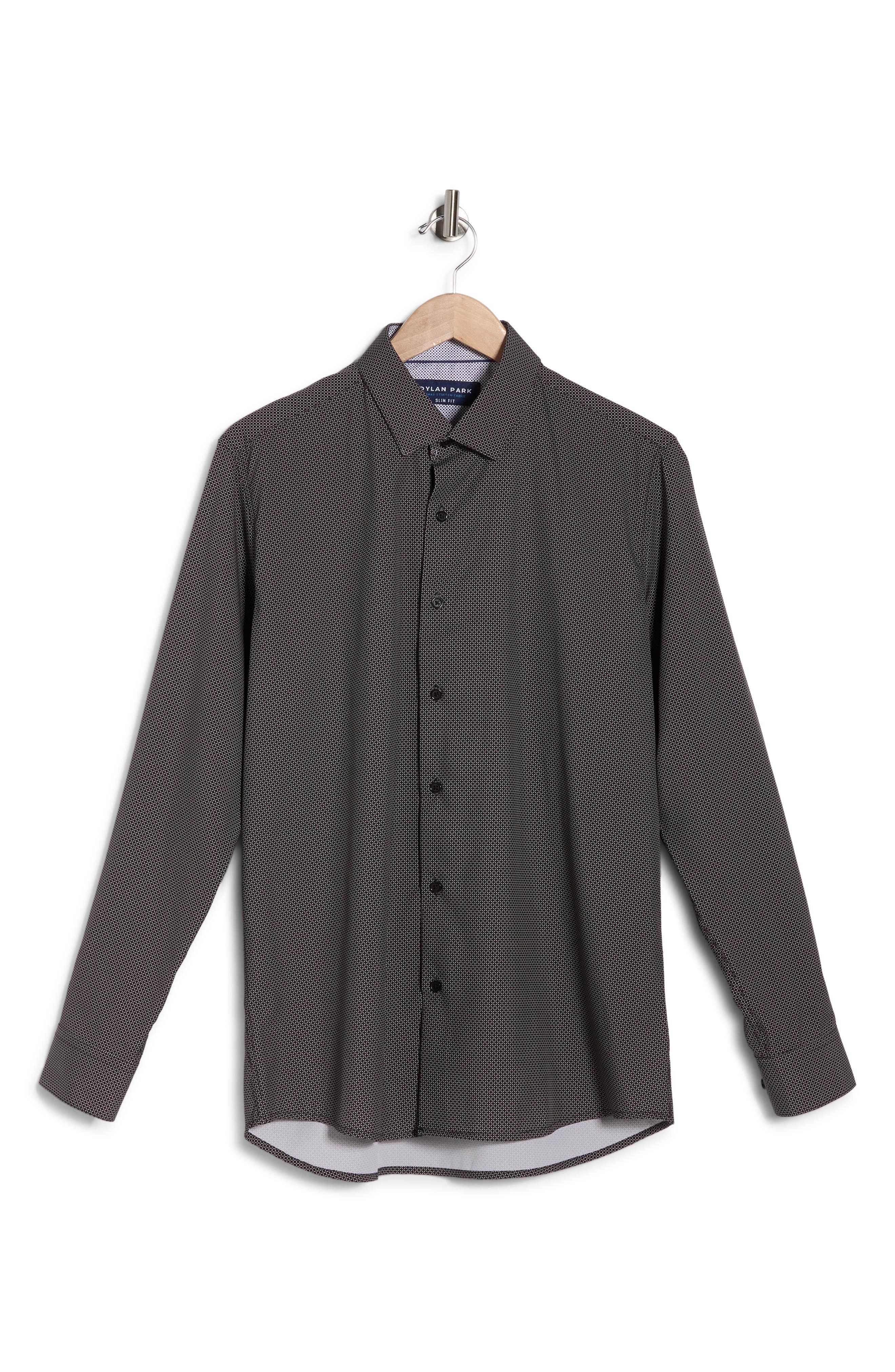 DYLAN PARK Slim Fit Performance 4-Way Stretch Dress Shirt