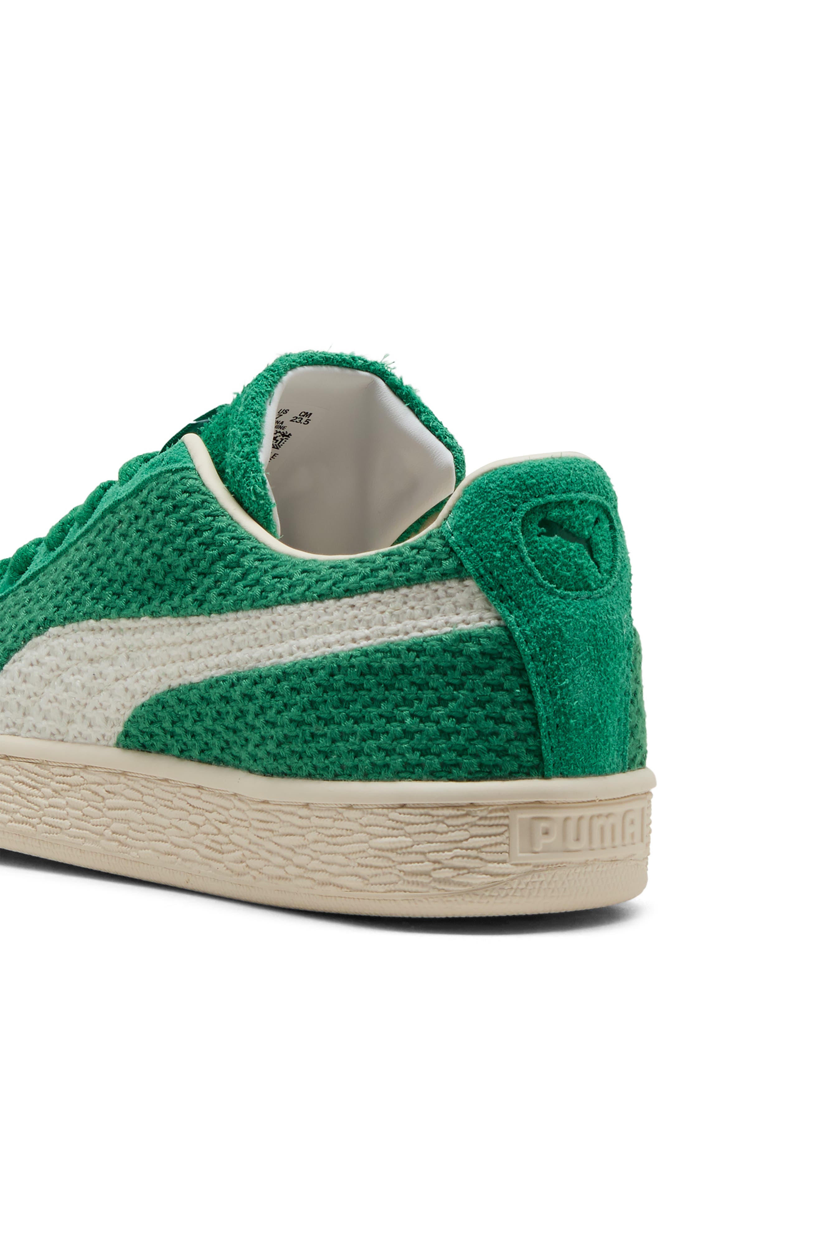 PUMA Suede Crochet Sneaker, Alternate, color, Archive Green/ Puma White