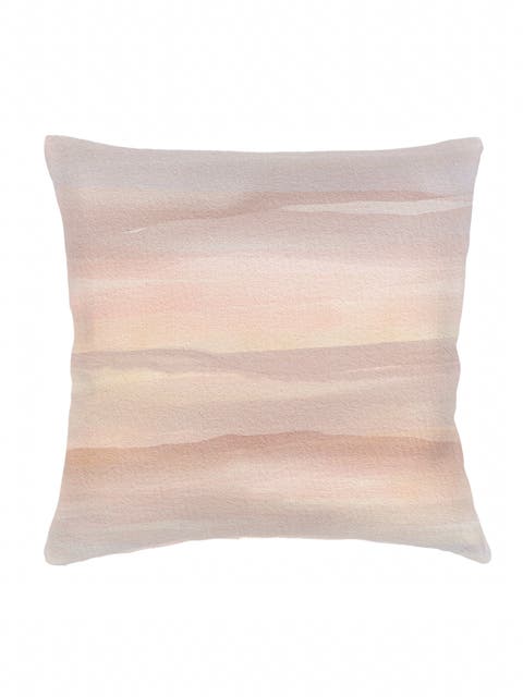 Warm Sunset Linen Euro Pillow 26x26 with Down Insert