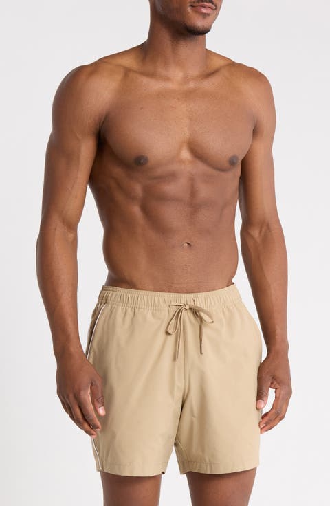 Piped Swim Shorts