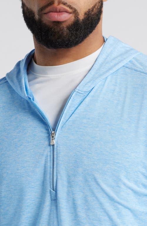 Johnnie-o Welsey Performance Half Zip Hoodie In Maliblu