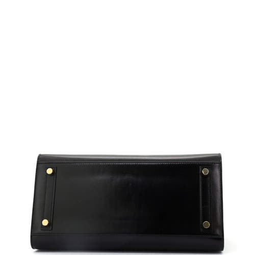 Pre-owned Hermes  Hermes Birkin Sellier Bag Black Box Calf With Gold Hardware 30 In Black