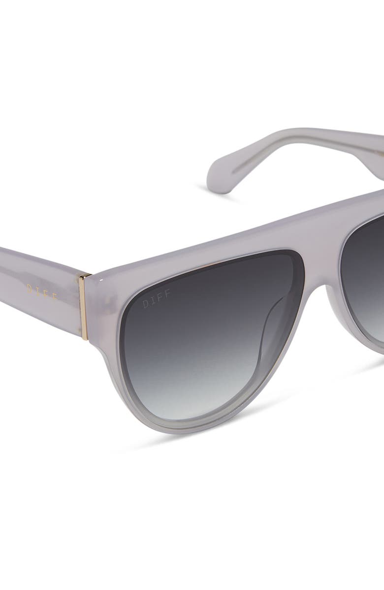 DIFF Georgie 58mm Gradient Shield Sunglasses, Alternate, color, Thistle / Grey Gradient