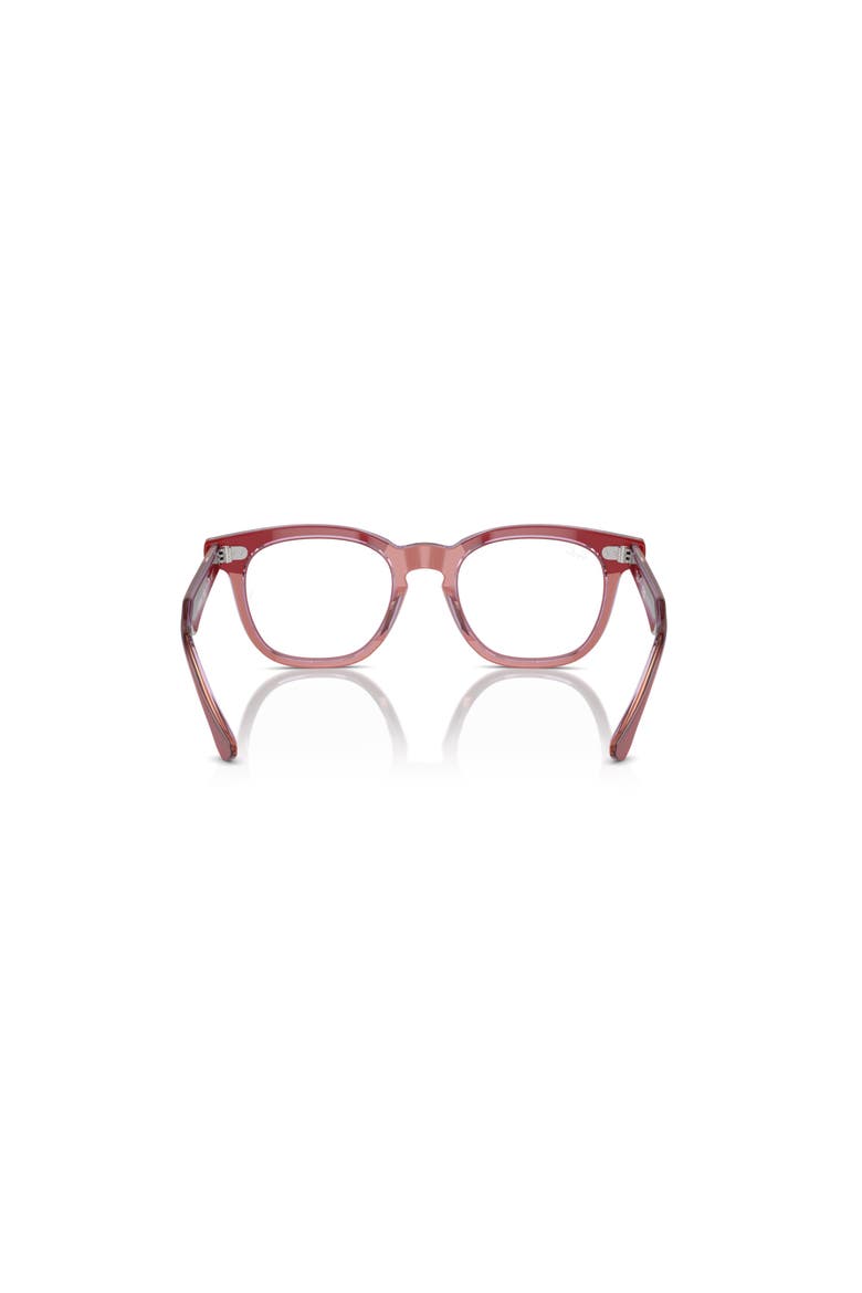 45mm Square optical glasses, Alternate, color, Red