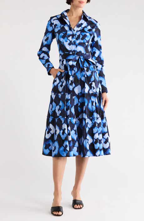 Diane von Furstenberg Regina Long Sleeve Shirtdress