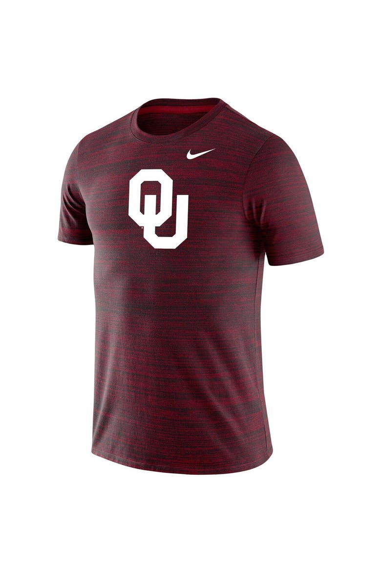 Men's Nike Crimson Oklahoma Sooners Team Logo Velocity Legend Performance T-Shirt, Alternate, color, Crimson