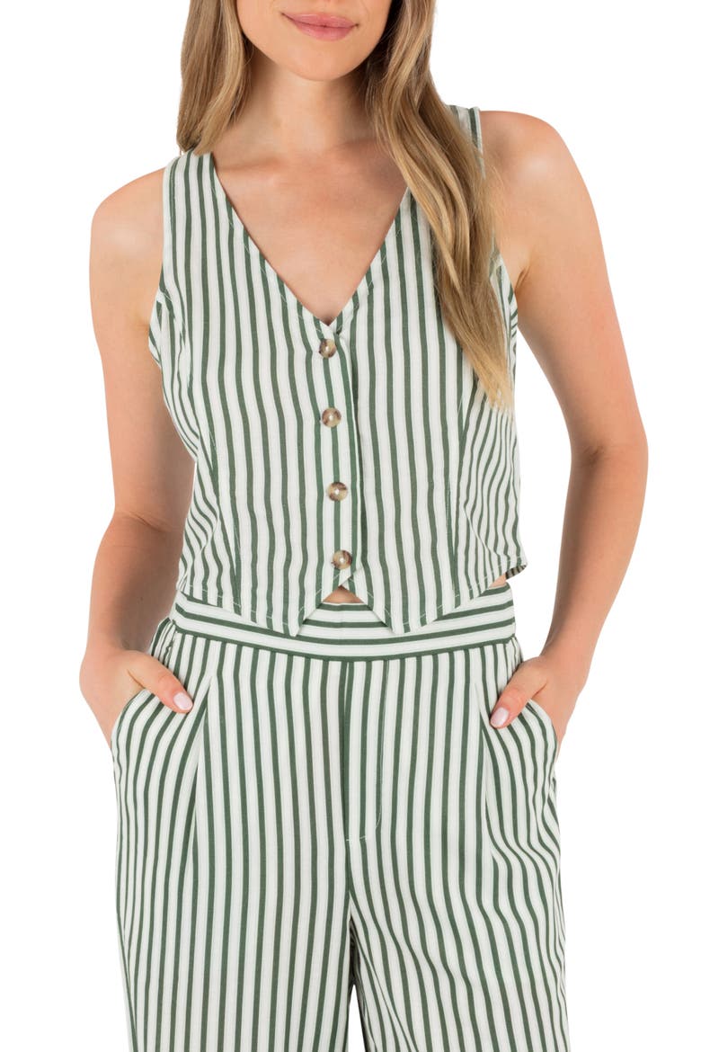 Roadside Stripe Vest, Main, color, EDEN