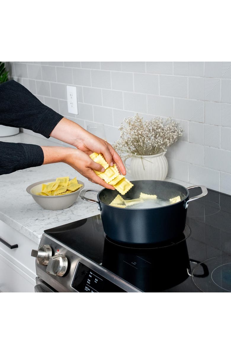 Alva Maestro 7-Piece Healthy Ceramic Nonstick Cookware Set - PFAS-Free, Induction & Oven Safe, Alternate, color, Black