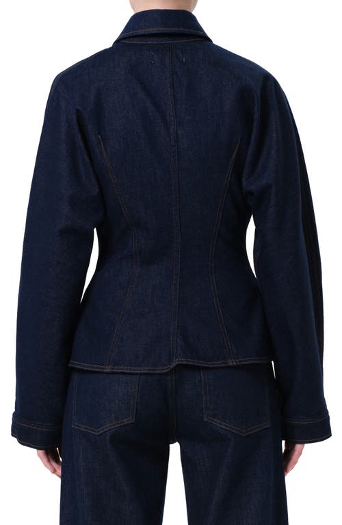 Agolde Devon Denim Button-up Shirt In Blue