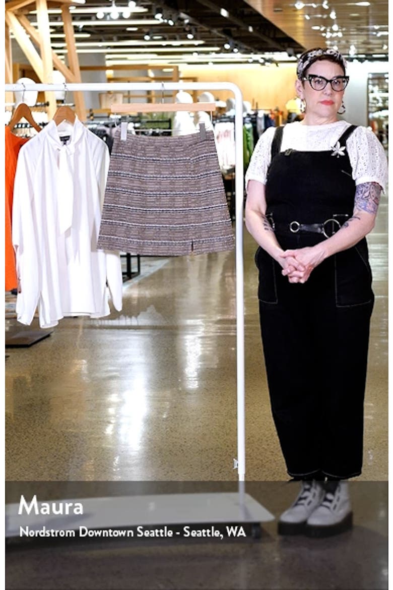 Tweed Knit Miniskirt video