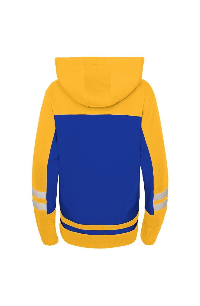 Outerstuff Preschool Blue St. Louis Blues Ageless Revisited Lace-Up V-Neck Pullover Hoodie, Alternate, color,