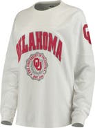 PRESSBOX Women's White Oklahoma Sooners Edith Long Sleeve T-Shirt