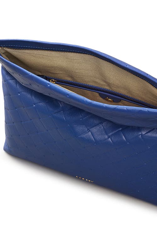 Radley Weaver Lane Medium Flapover Clutch In Blue